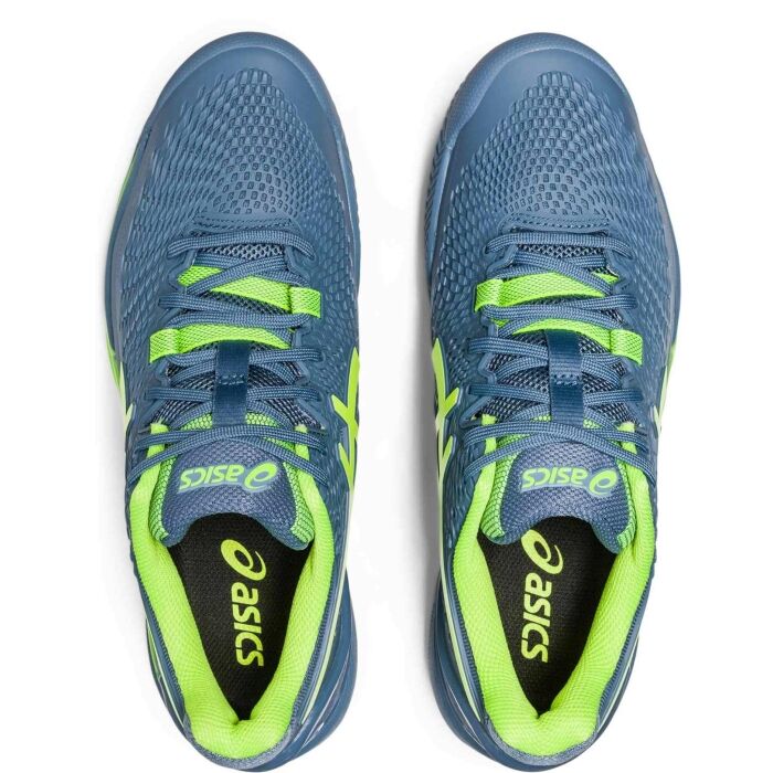Asics Gel Resolution 9 Steel blue/Hazard green