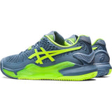 Asics Gel Resolution 9 Steel blue/Hazard green