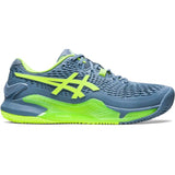 Asics Gel Resolution 9 Steel blue/Hazard green